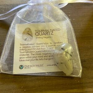 Tourmalinated Quartz Touchsto Shifting Negativity • Protection • Removing Blocks